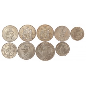 Set di monete d'argento