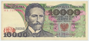 Repubblica Popolare di Polonia, 10000 zloty 1988 AE
