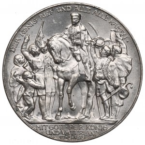 Niemcy, Prusy, 3 marki 1913 - 100 lat wiktorii lipskiej