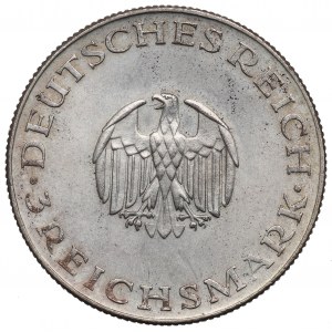 Německo, Výmarská republika, 3 značky 1929, Gotthold Ephraim Lessing