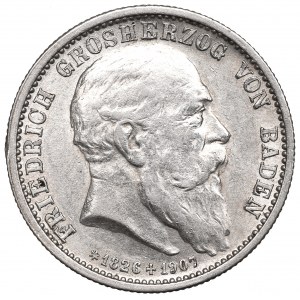 Nemecko, Bádensko, 2. známka 1907 - úmrtie panovníka