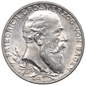 Nemecko, Baden, 2 marky 1902
