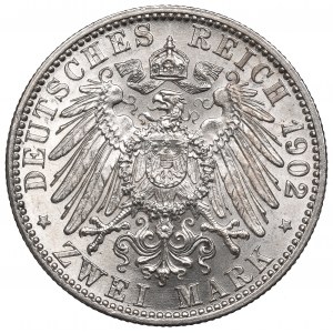 Allemagne, Baden, 2 marques 1902