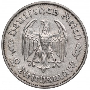 Deutschland, Drittes Reich, 2 Mark 1934 Schiller F