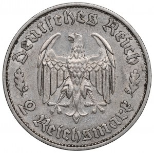 Deutschland, Drittes Reich, 2 Mark 1934 Schiller F