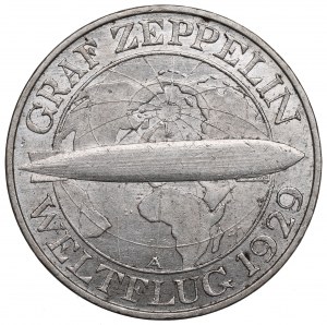 Germany, Weimar Republic, 3 mark A, Berlin, Graf Zeppelin
