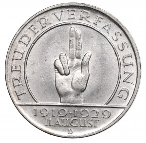 Německo, Výmarská republika, 3 známky 1929 D