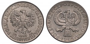 Repubblica Popolare di Polonia, serie da 10 zloty 1965 - PRÓBA