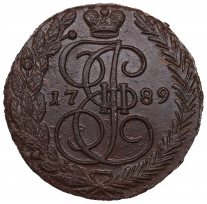 Rosja, Katarzyna II, 5 kopiejek 1789