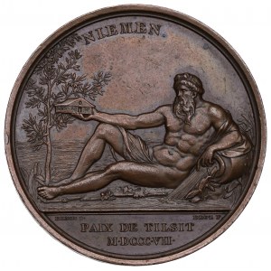 France,Russia Tilsit Peace Medal 1807