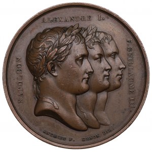 France,Russie Médaille de la paix de Tilsit 1807