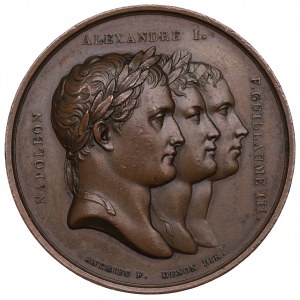 France,Russia Tilsit Peace Medal 1807