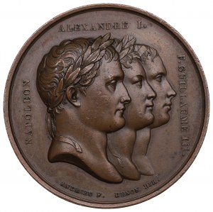 France,Russia Tilsit Peace Medal 1807