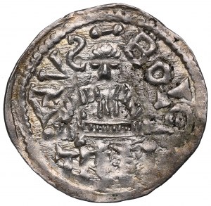 Bolesław IV Kędzierzawy, Cracow, denarius, reliquary, PAŁKA - minted