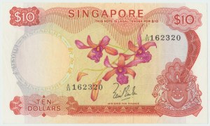 Singapur, 10 dolárov 1967 (WD)