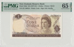 Nový Zéland, 1 dolár 1977-81 (WD) - PMG 65EPQ