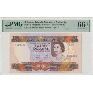 Šalamounovy ostrovy, 20 dolarů 1981 (WD) - PMG 66EPQ