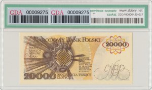 PRL, 20 000 złotych 1989 D - GDA 66EPQ