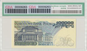 République populaire de Pologne, 100 000 PLN 1990 AD - GDA 64EPQ