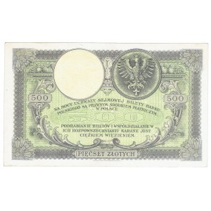 II RP, 500 zlatých 1919 S.A.
