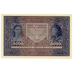 II RP, 5000 polnische Mark 1920 III SERIE H