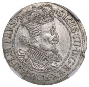 Sigismund III. Vasa, Ort 1616, Danzig - Büste mit Mundloch - NGC MS62
