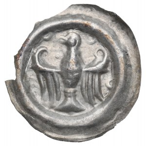 Leszek le Blanc (1202-27), Cracovie, brakteat, aigle héraldique - RARE