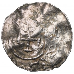 Boleslav I. Chrobrý, Velkopolsko, REX denár (ca. 1015-1020) - VELKÁ RARITA