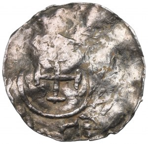 Bolesław I Chrobry, Wielkopolska, denar typu REX (ok. 1015-1020) - WIELKA RZADKOŚĆ