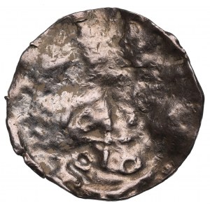 Boleslav I. Chrobrý, Velkopolsko, REX denár (ca. 1015-1020) - VELKÁ RARITA