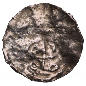 Bolesław I Chrobry, Grande Polonia, denario REX (ca. 1015-1020) - GRANDE RARITÀ