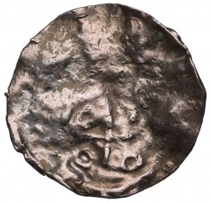 Bolesław I Chrobry, Wielkopolska, denar typu REX (ok. 1015-1020) - WIELKA RZADKOŚĆ