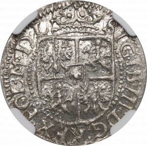 Sigismond III Vasa, Penny 1616, Riga - NGC MS62