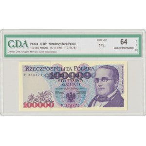 100.000 złotych 1993 P - GDA 64EPQ