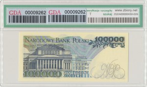 Poľská ľudová republika, 100 000 PLN 1990 AD - GDA 64EPQ