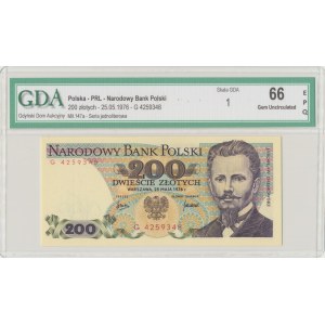 PRL, 200 Zloty 1976 G - GDA 66EPQ