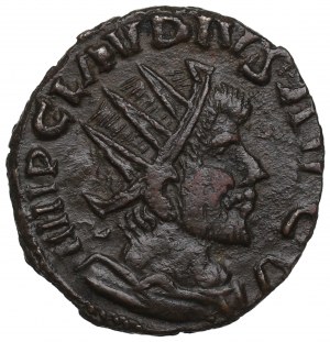 Römisches Reich, Claudius II. von Gotha, Antoninian - barbarische Nachahmung