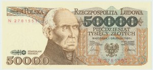 PRL, 50000 złotych 1989 N