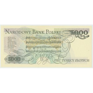 République populaire de Pologne, 5000 zlotys 1982 F