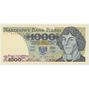 République populaire de Pologne, 1000 zloty 1979 CL