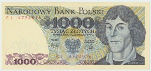 Repubblica Popolare di Polonia, 1000 zloty 1979 CL