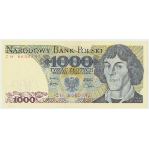 République populaire de Pologne, 1000 zloty 1979 CH