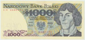 Repubblica Popolare di Polonia, 1000 zloty 1979 CH