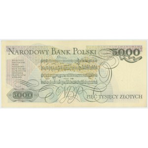 Poľská ľudová republika, 5000 zlotých 1982 H