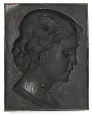 Silesia, Poster of a woman's head - Gliwice(?)