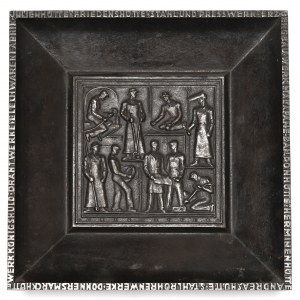 Sliezsko, pamätná tabuľa sliezskej oceliarne - Gliwice