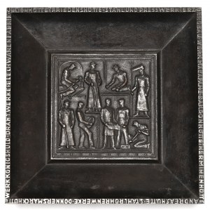 Sliezsko, pamätná tabuľa sliezskej oceliarne - Gliwice
