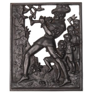 Śląsk, Plakieta ażurowa Flecista - Gliwice