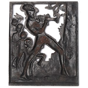 Śląsk, Plakieta ażurowa Flecista - Gliwice
