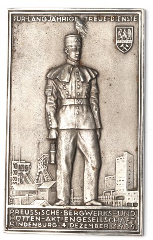 Silesia, Award plaque for many years of exemplary work - Gliwice